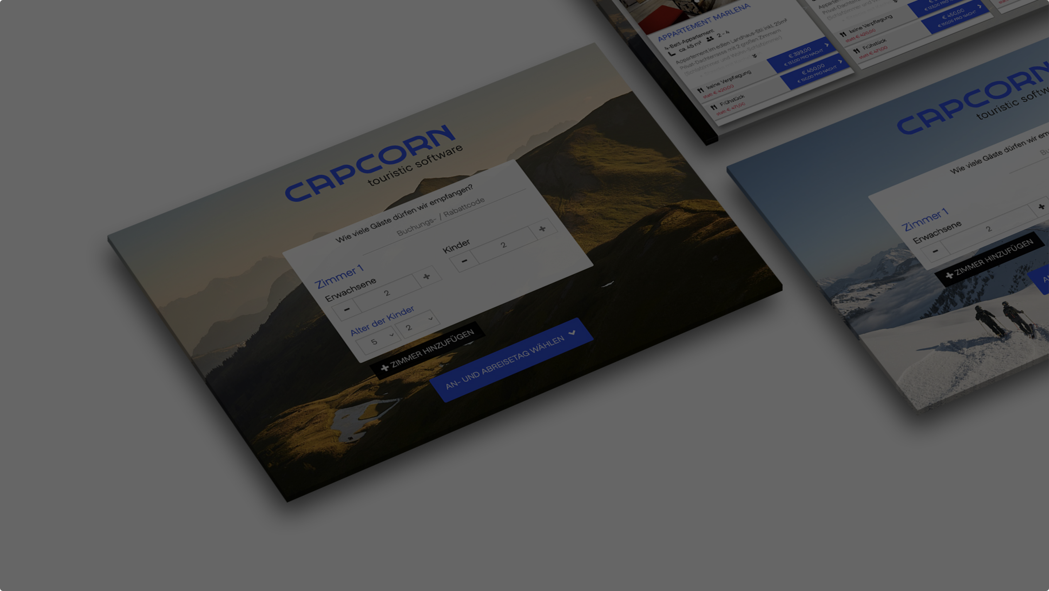 Screens CapBooking PRO